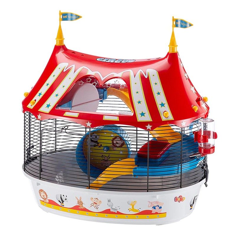 Ferplast Circus Fun клетка для хомяков, модульная, черная - 49,5x34xh42,5 см