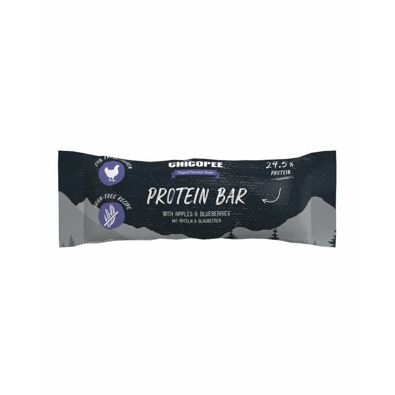 Chicopee HNL Protein Bar лакомство для активных собак, протеиновые батончики, беззерновые, с яблоками и черникой - 25 г