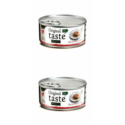 Pettric Влажный корм для кошек Тунец с лососем в соусе Original Taste 18 %, 70 г, 2 шт.