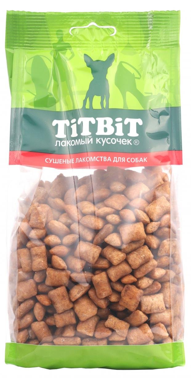 Лакомство для собак TiTBiT Подушечки глазированные с начинкой из индейки, 400 г