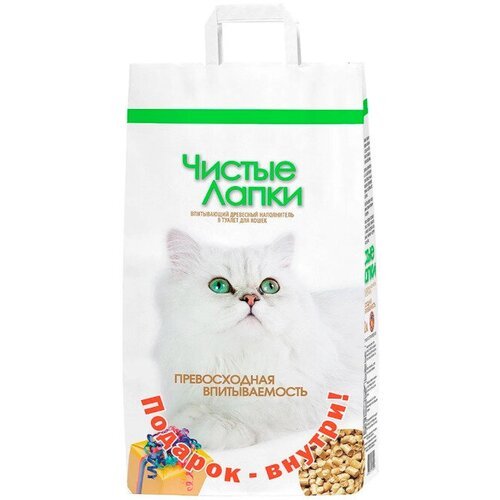 CLEAN PAWS , древесный наполнитель для кошачего туалета, 12л