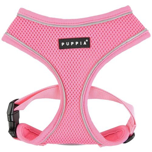 Шлейка Puppia Soft harness pro, обхват шеи 26  см, розовый, S