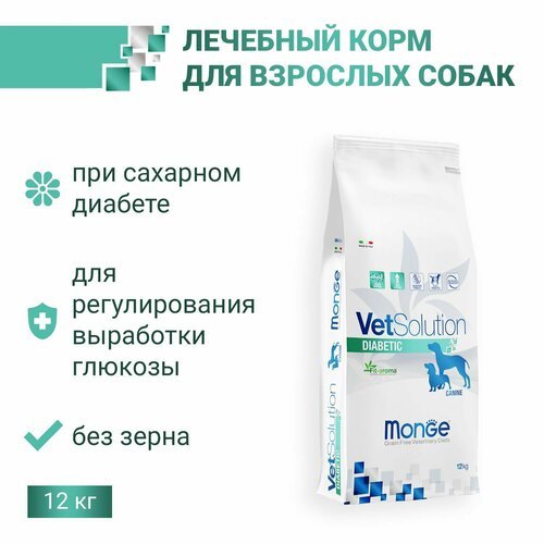 Monge VetSolution Dog Diabetic сухой корм для собак Диабетик 12 кг