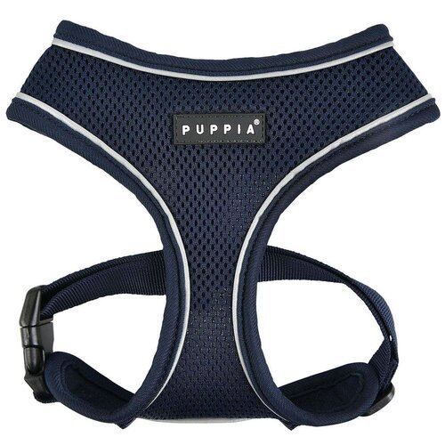 Шлейка Puppia Soft harness pro, обхват шеи 43  см, синий, XL